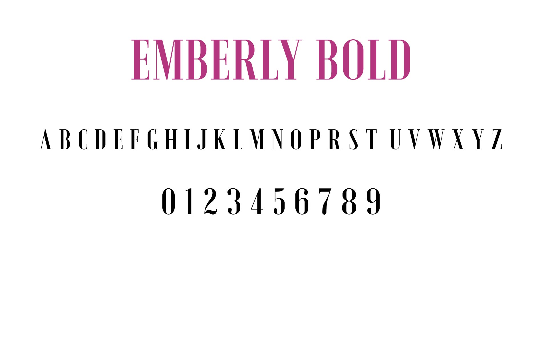 emberly font